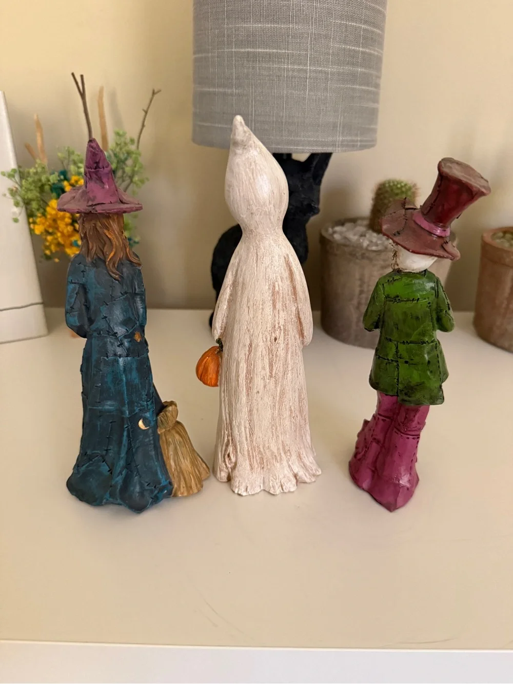 Set of 3 Halloween Wooden Figures super cute